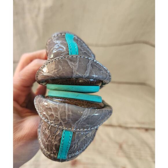 Tieks Slate Gray Croc Size 7 - Picture 7 of 7